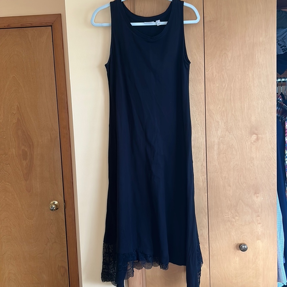 LOGO black tank maxi dress size Medium
